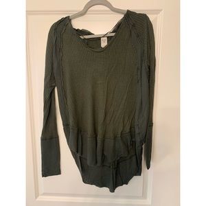 Free people forest green long sleeve